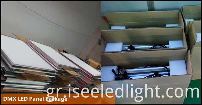 package of the dmx led panel light